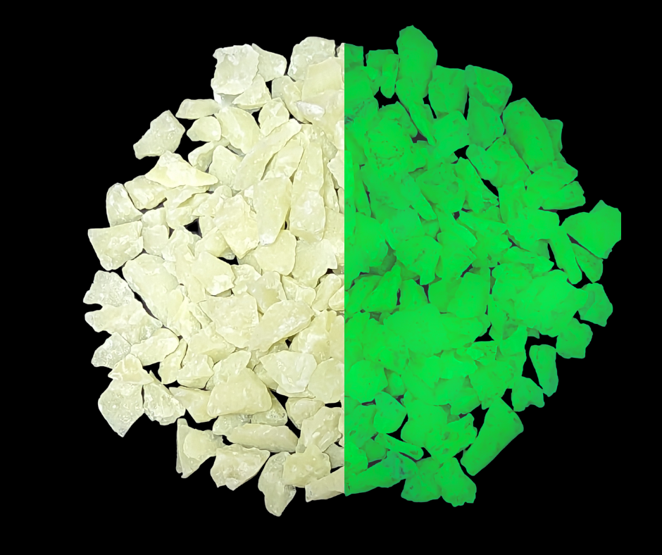 3-8mm Premium Grade Glow Rocks - Green