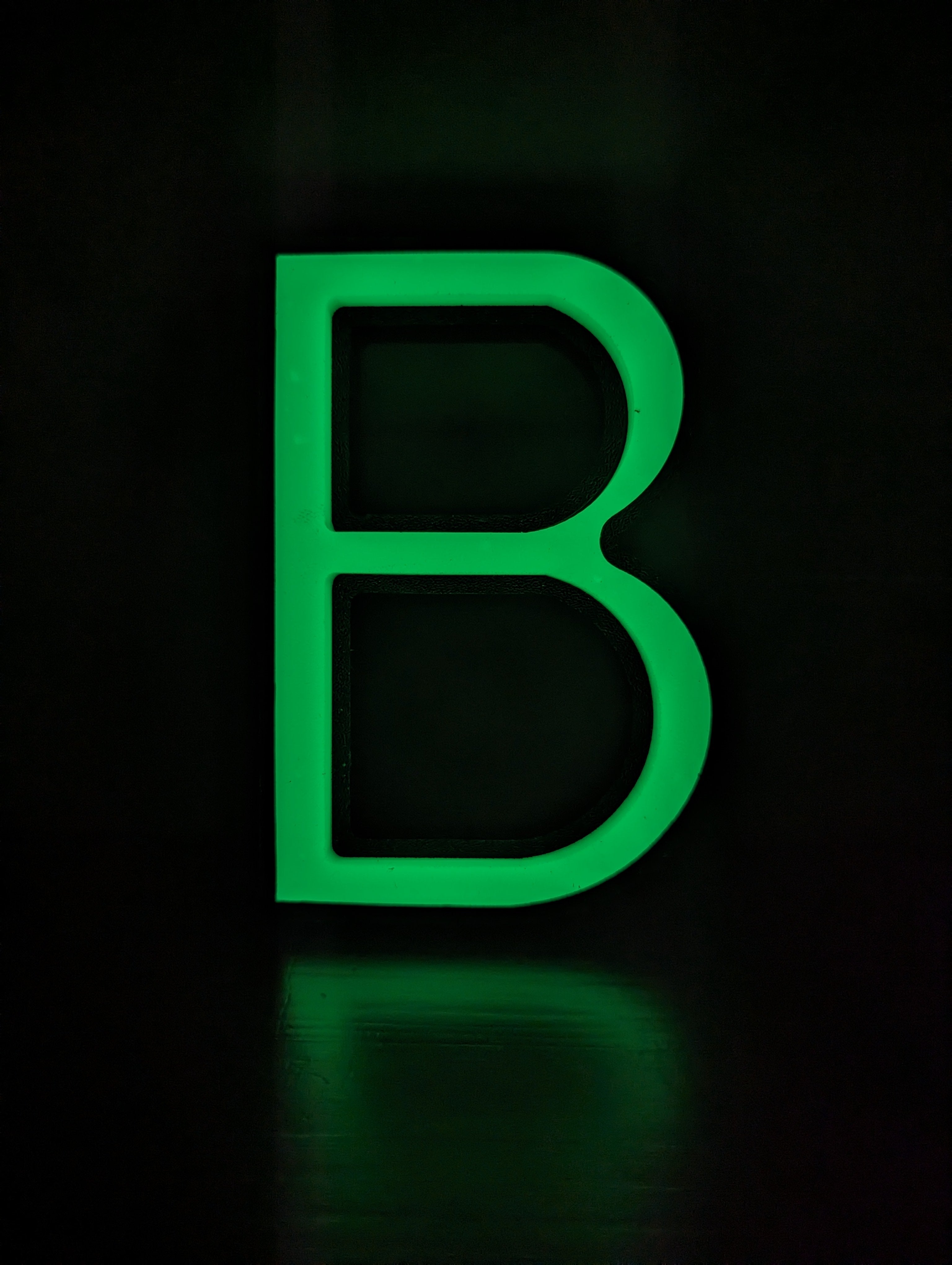 Glow in the Dark House Numbers - Green / Solar Powered House Numbers - Green