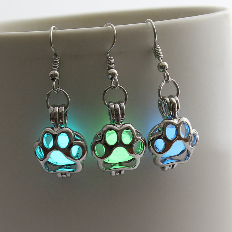 Glowing Paw Earrings