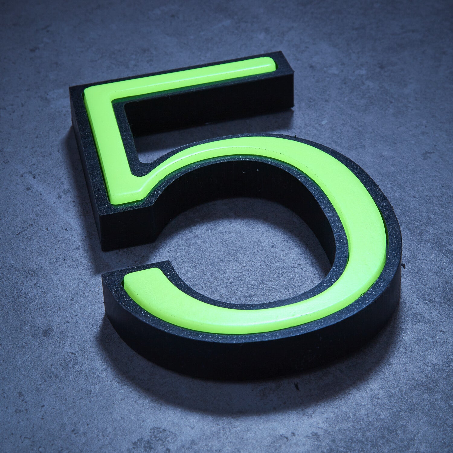 Glow in the Dark House Numbers - Green / Solar Powered House Numbers - Green